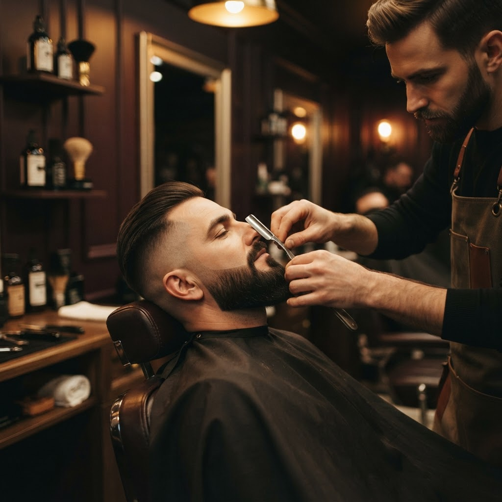Premium men’s beard grooming and clean shave