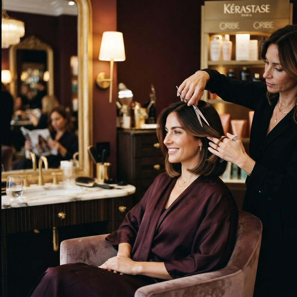 Beautiful precision women’s haircut